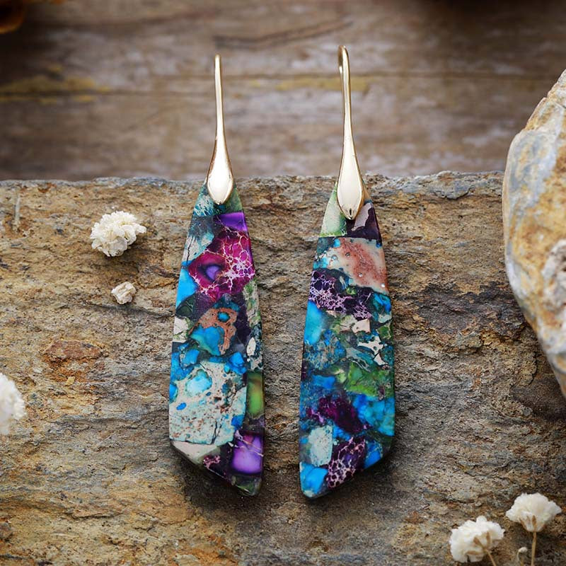 Vintage Nature Stone Earrings