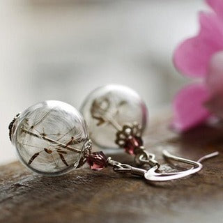 Dandelion Silver Earrings
