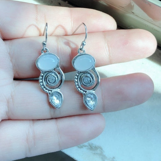 Vintage Moonstone Earrings