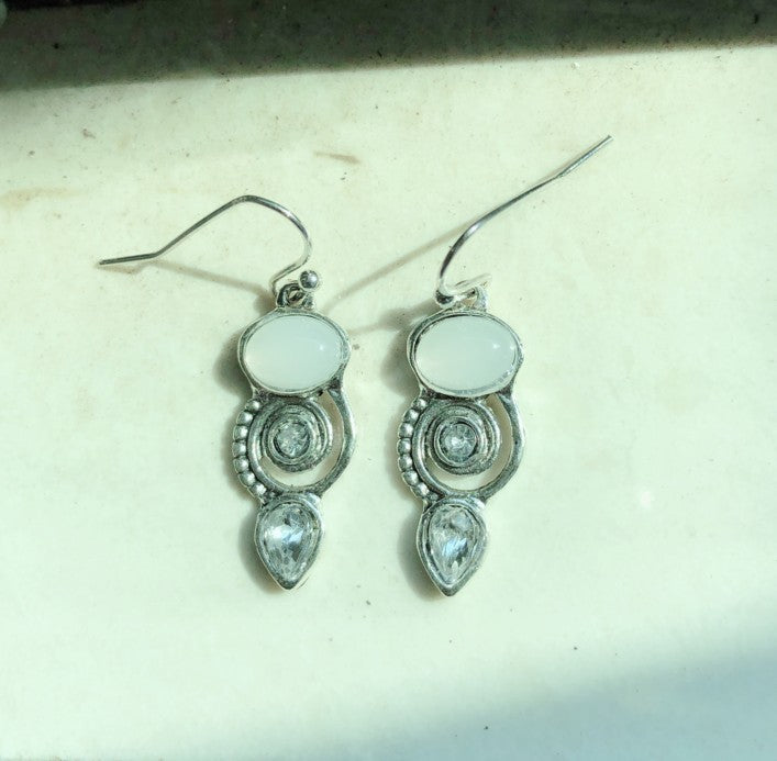 Vintage Moonstone Earrings