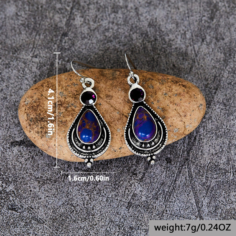 Teardrop Turquoise Earrings