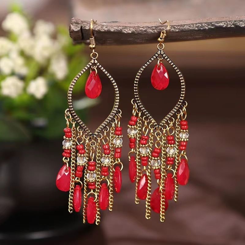 Boho Mandala Dangling Earrings