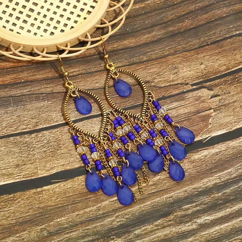Boho Mandala Dangling Earrings