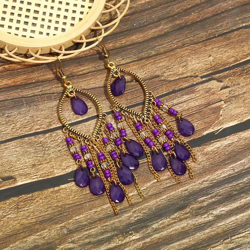 Boho Mandala Dangling Earrings
