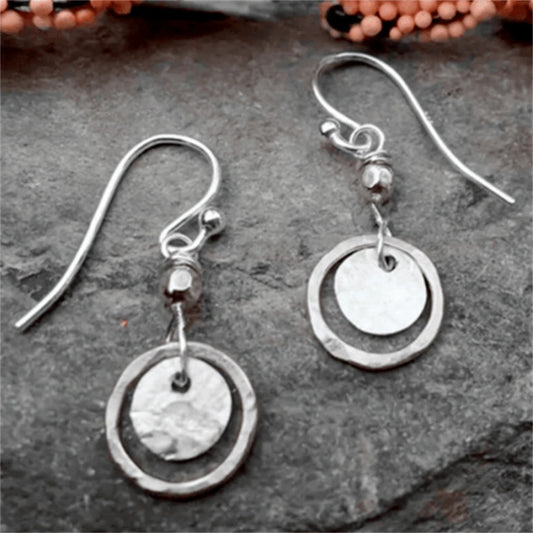Vintage Gold And Silver Plate Earrings
