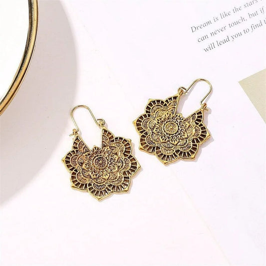 Lotus Mandala Earrings