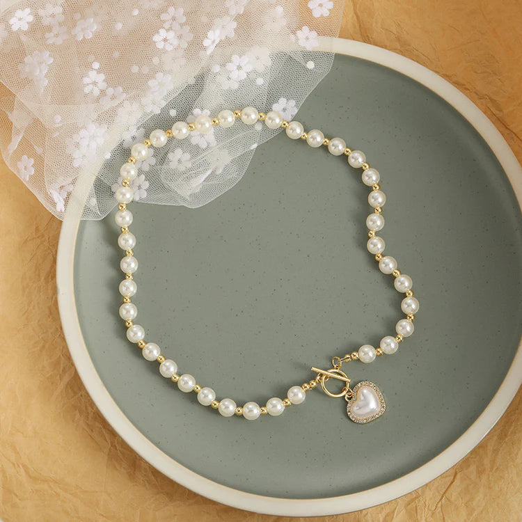 Pearl Heart Necklace