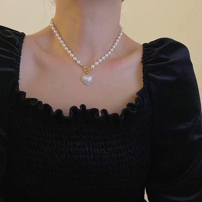 Pearl Heart Necklace