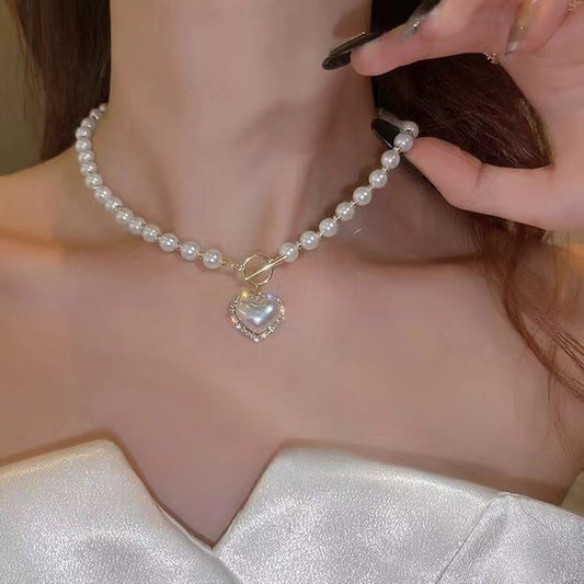 Pearl Heart Necklace