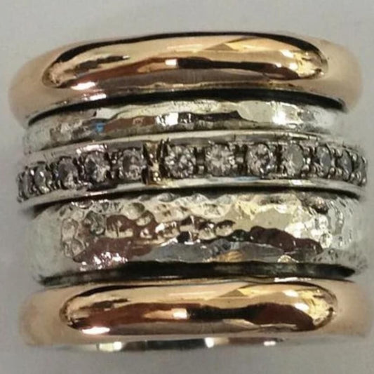 Vintage Layered Thick Ring