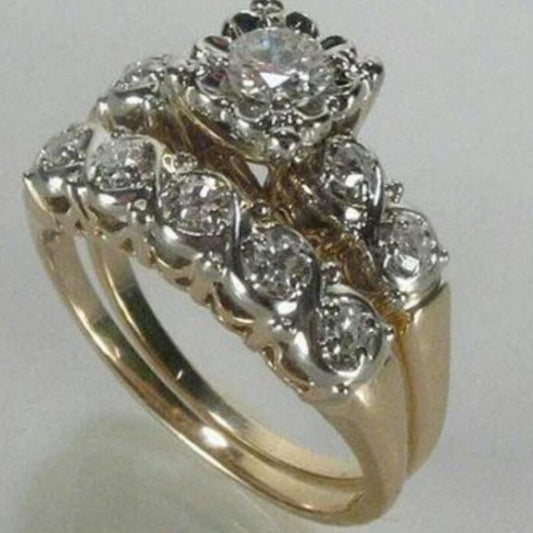 Vintage Sparkling Gold Ring