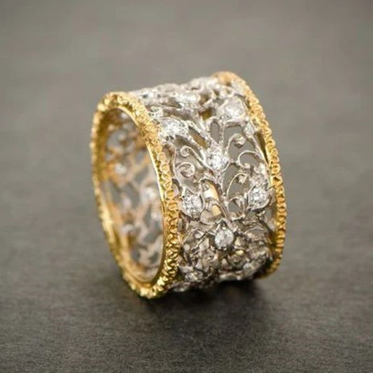 Vintage Zirconia Ivy Ring