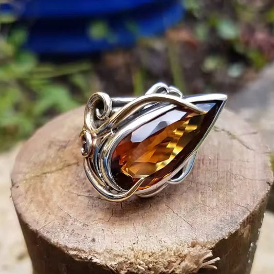 Vintage Creative Flower Bud Ring
