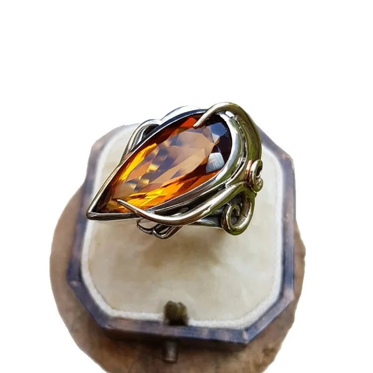 Vintage Creative Flower Bud Ring