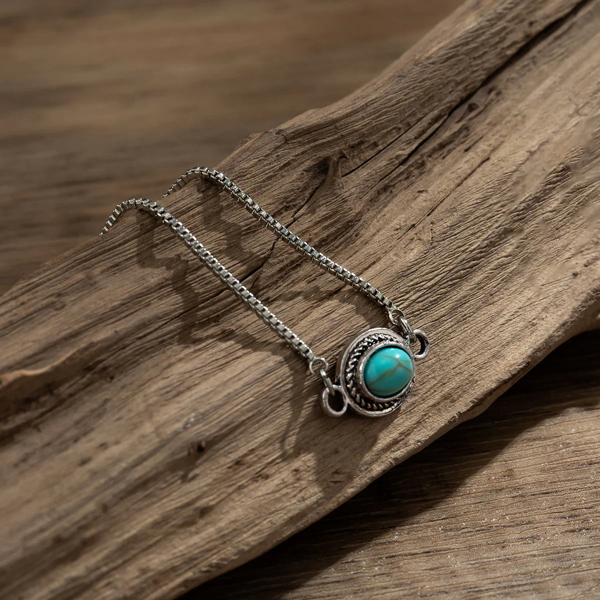 Simple Vintage Turquoise Bracelet