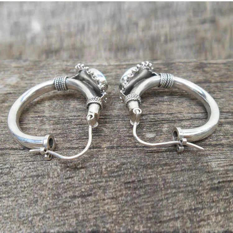 Retro Minimalist Turquoise Earrings