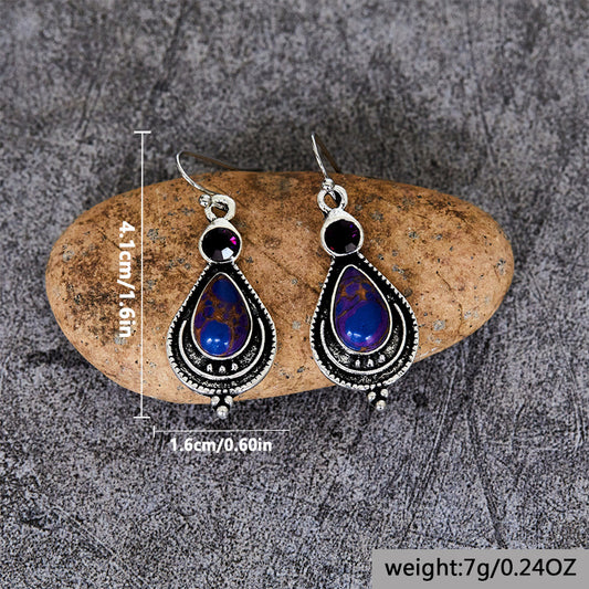 Teardrop Turquoise Earrings