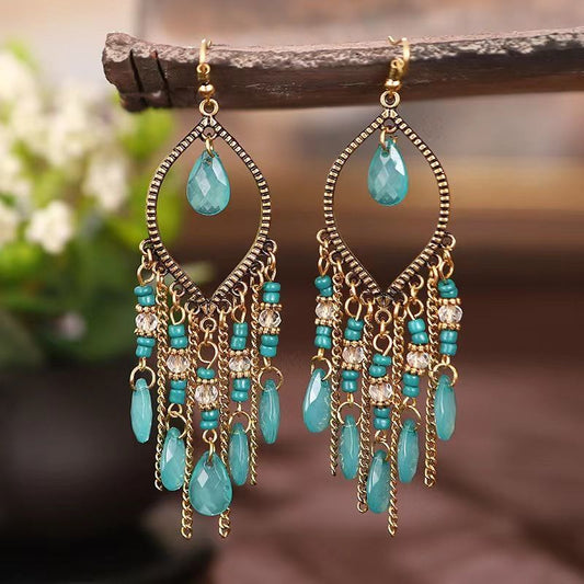 Boho Mandala Dangling Earrings