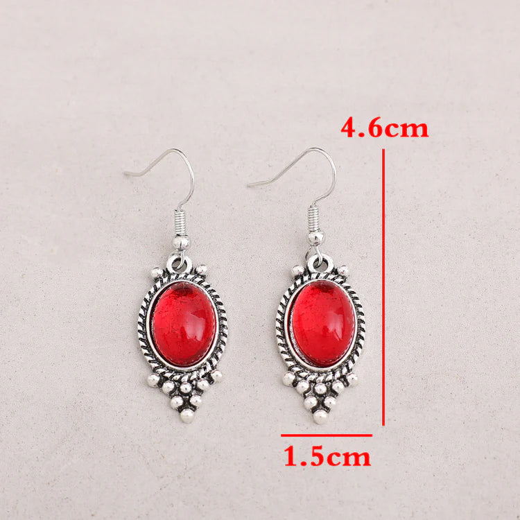 Ruby Long Earrings